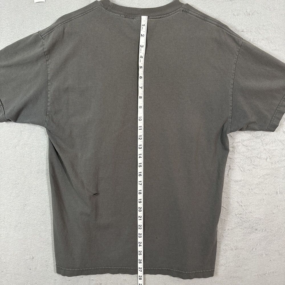 Nike Men T-Shirt Large Gray Y2K Swoosh Big Logo Crew Neck Short Sleeve Vintage - Picture 11 of 13